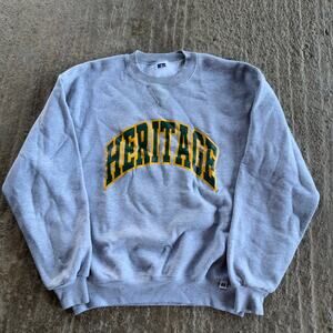 VINTAGE 90S RUSSELL ATHLETIC HERITAGE HORNETS CREWNECK ESSENTIAL MENS LARGE